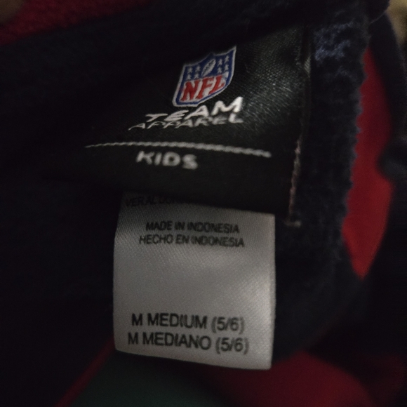 NFL Houston Texans Football Fleece Pullover Jacket Quarter Zip Top, Kids M - Picture 6 of 7